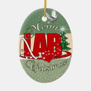 LAB CHRISTMAS LABORATORY CERAMIC TREE DECORATION