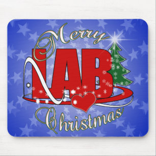 LAB CHRISTMAS LABORATORY MOUSE MAT