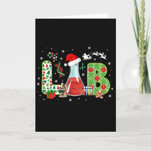 Lab Christmas Laboratory Technician Science Xmas S Card