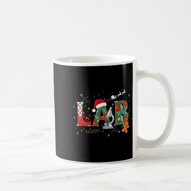 Lab Christmas Laboratory Technician Science Xmas S Coffee Mug (Right)