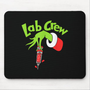 Lab Crew Merry Christmas Laboratory Tech Nurse Xma Mouse Mat