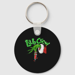 Lab Crew Nurse Merry Christmas Laboratory Xmas Paj Key Ring