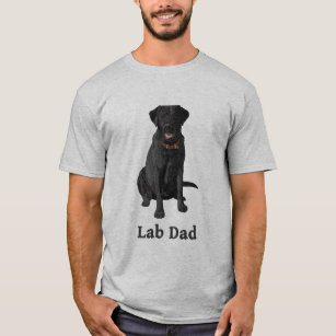 Lab Dad Black Labrador Retriever T-Shirt