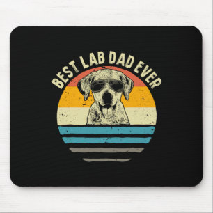 Lab Dad Ever Labrador Dad Vintage Gift Mouse Mat