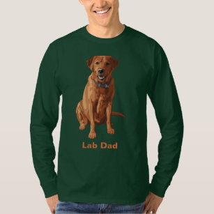 Lab Dad Fox Red Yellow Labrador Retriever Dog T-Shirt