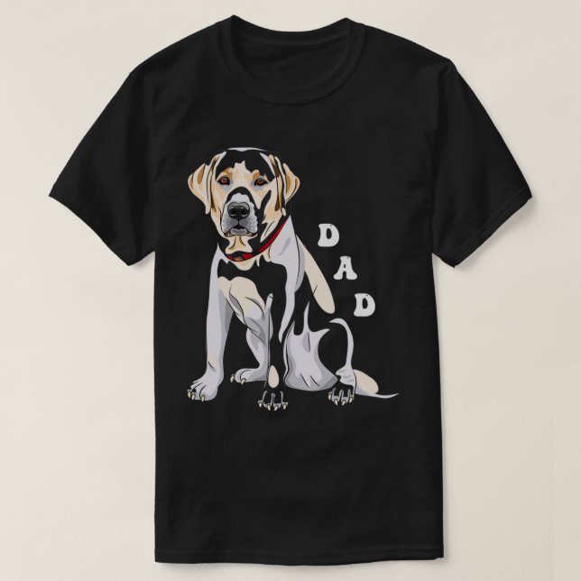 Lab Dad Fox Yellow Labrador Retriever  T-Shirt (Design Front)