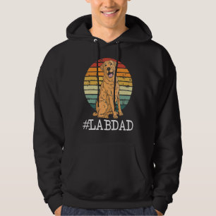 Lab Dad  Labrador Retriever Breed Dog  Dad Fathers Hoodie