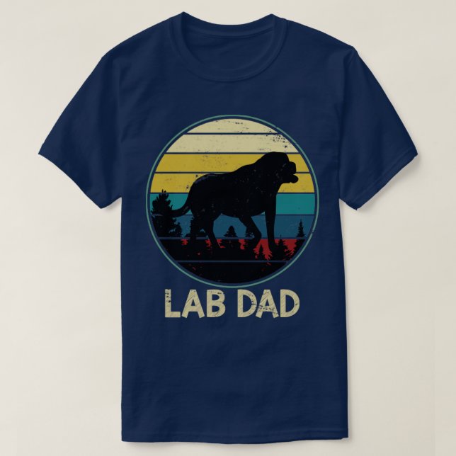 Lab Dad Labrador T-Shirt (Design Front)