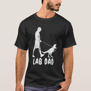 Lab Dad Trex Dinosaur Labrador Retriever Owners T-Shirt