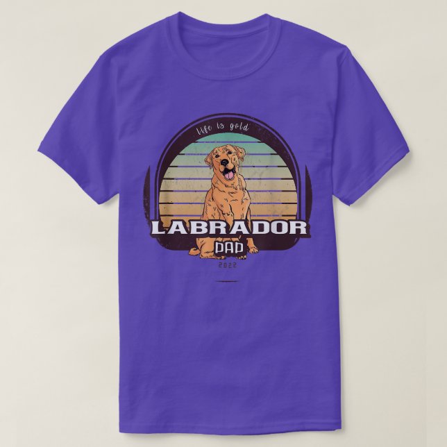 Lab Dad vintage design  T-Shirt (Design Front)