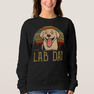 Lab Dad Yellow Labrador Retriever Vintage Sweatshirt
