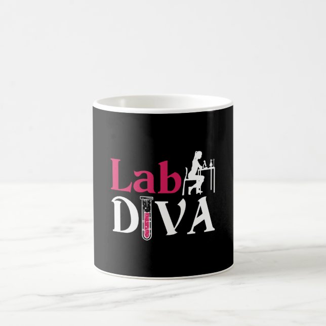 Lab Diva Lab Tech Chemist Laboratory Technician Coffee Mug (Center)