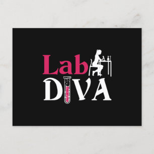 Lab Diva Lab Tech Chemist Laboratory Technician Postcard