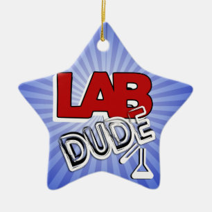 LAB DUDE - LABORATORY CERAMIC TREE DECORATION