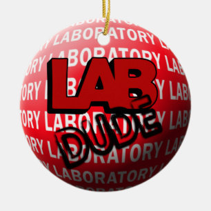 LAB DUDE SPHERE CHRISTMAS ORNAMENT