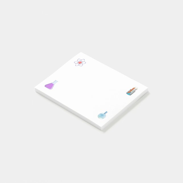 Lab Equipment Chemistry Post-it Notes (Angled)