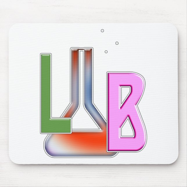 LAB FLASK LOGO LABORATORY MOUSE MAT (Front)