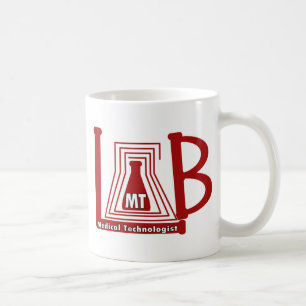 LAB FLASK LOGO MT - MEDICAL TECHNOLOGIST COFFEE MUG