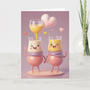Lab Friends Toast to You Card