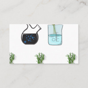 Lab Glassware and Flowers 2022 Business Card