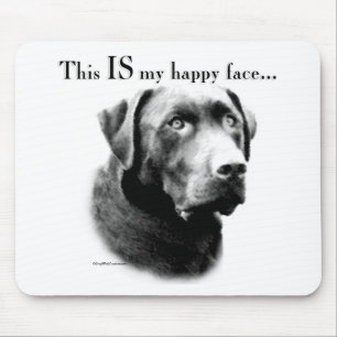 Lab Happy Face Mouse Mat