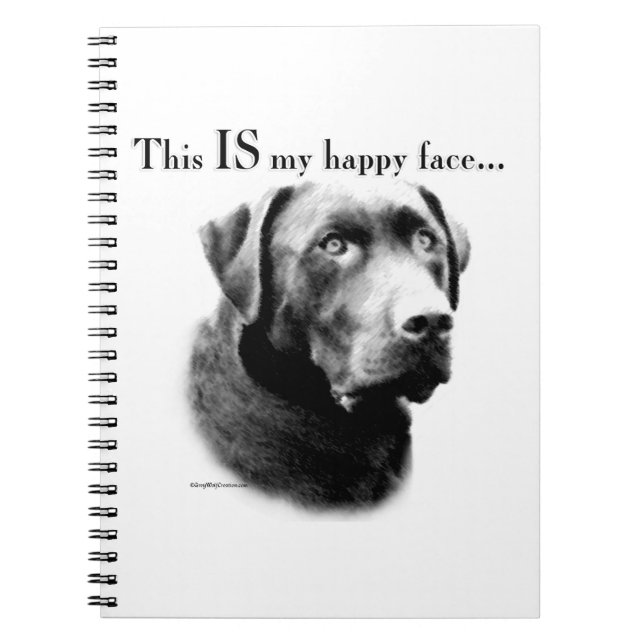 Lab Happy Face Notebook (Front)