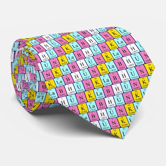 Lab Hunk periodic table name tie (Rolled)