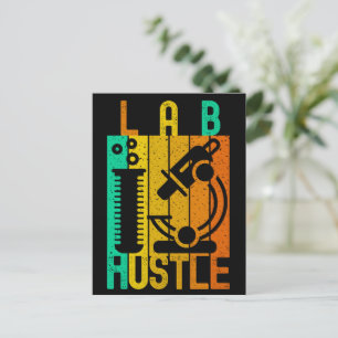 LAB HUSTLE - #LABLIFE POSTCARD