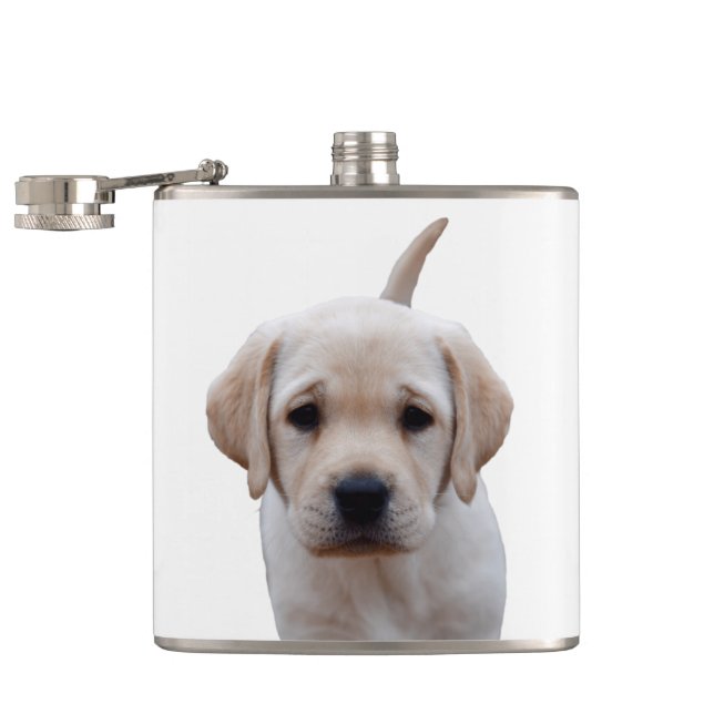 Lab In Your Face Hip Flask (Opened)
