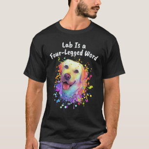 Lab Is a Four Legged Word Labrador Retriever T-Shirt