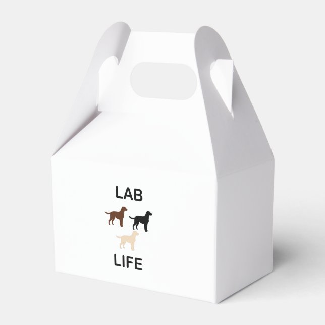 lab life all colour silhouettes favour box (Front Side)