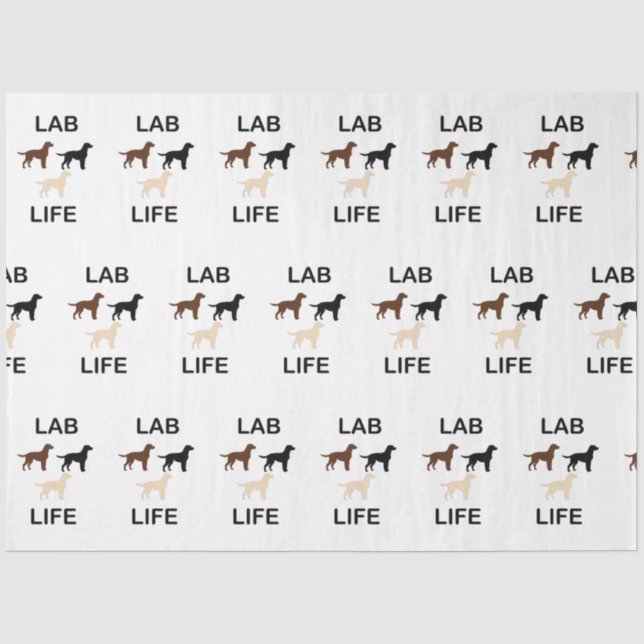 lab life all colours silhouettes tissue paper (Front)