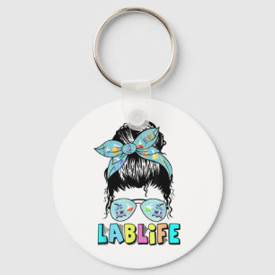 Lab Life Messy Bun Lab Week 2025 Medical Lab Scien Key Ring
