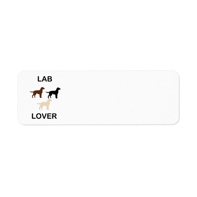 Lab Lover all colours silhouettes (Front)