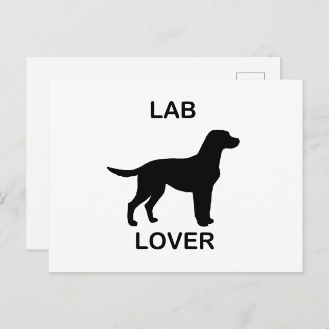 lab lover postcard (Front/Back)