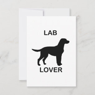 lab lover thank you card