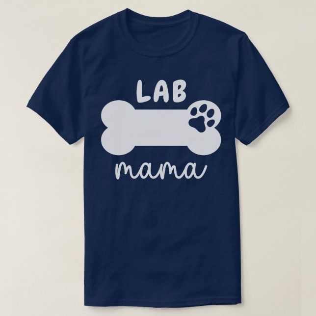 Lab Mama Paw 11 T-Shirt (Design Front)