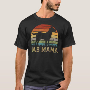 Lab Mama Retro Labrador Retriever Lover Vintage Do T-Shirt