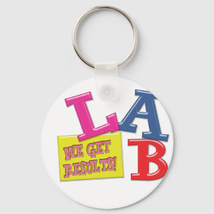 LAB MOTTO LABORATORY WE GET RESULTS! KEY RING