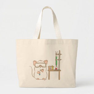 Lab Mouse Large Tote Bag