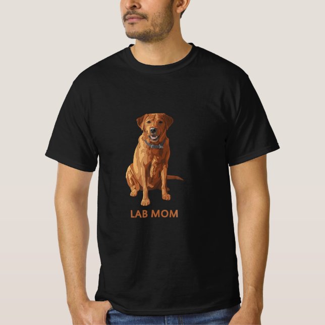 Lab Mum Fox Red Labrador Retriever Dog Lover   T-Shirt (Front)