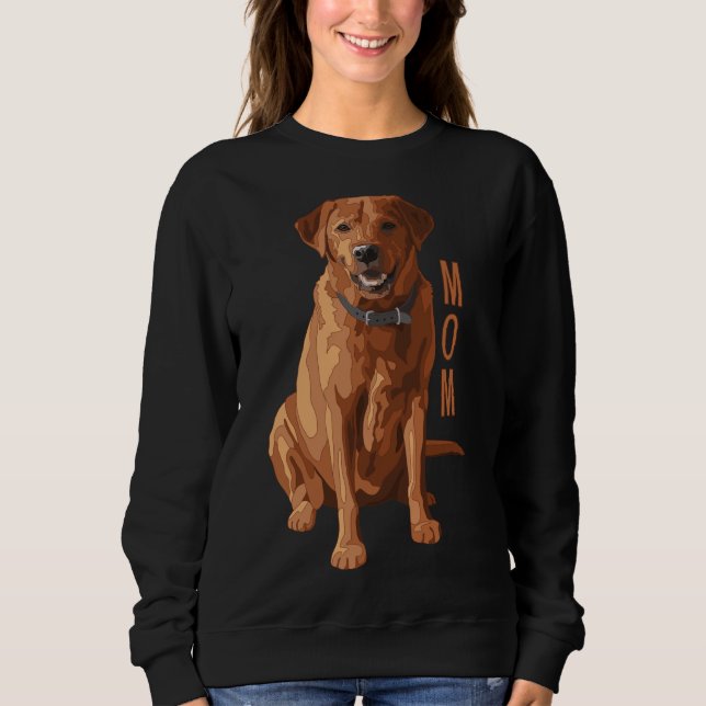 Lab Mum Fox Red Labrador Retriever Dog Sweatshirt (Front)