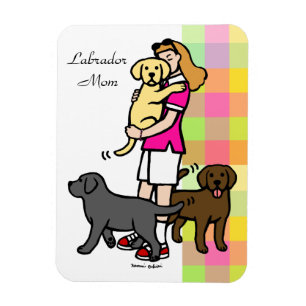 Lab Mum in the Pink Shirt 1 Magnet