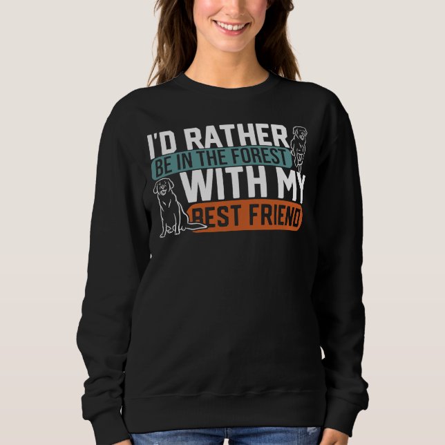 Lab Mum Labrador Dog Puppy Sweatshirt (Front)