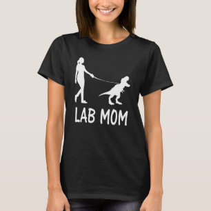 Lab Mum Labrador Retriever Mama Dog Dinosaur Women T-Shirt