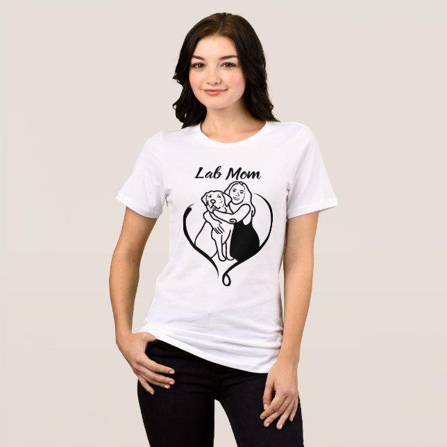 Lab Mum Love Tri-Blend Shirt (Front Full)