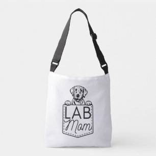 “Lab Mum” Peek-a-Boo Cross-Body Tote