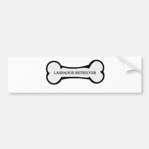 lab name on bone bumper sticker