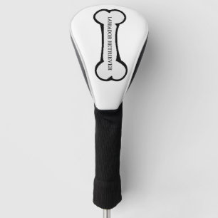 lab name on bone golf head cover