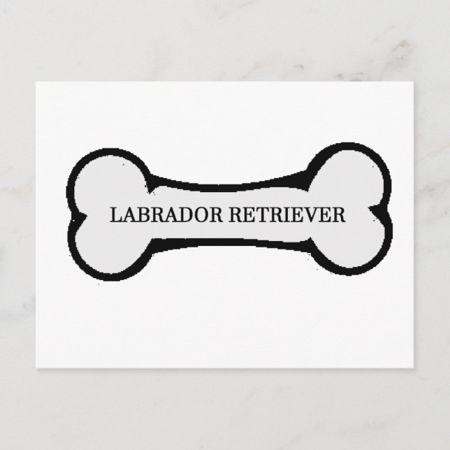 lab name on bone postcard (Front)
